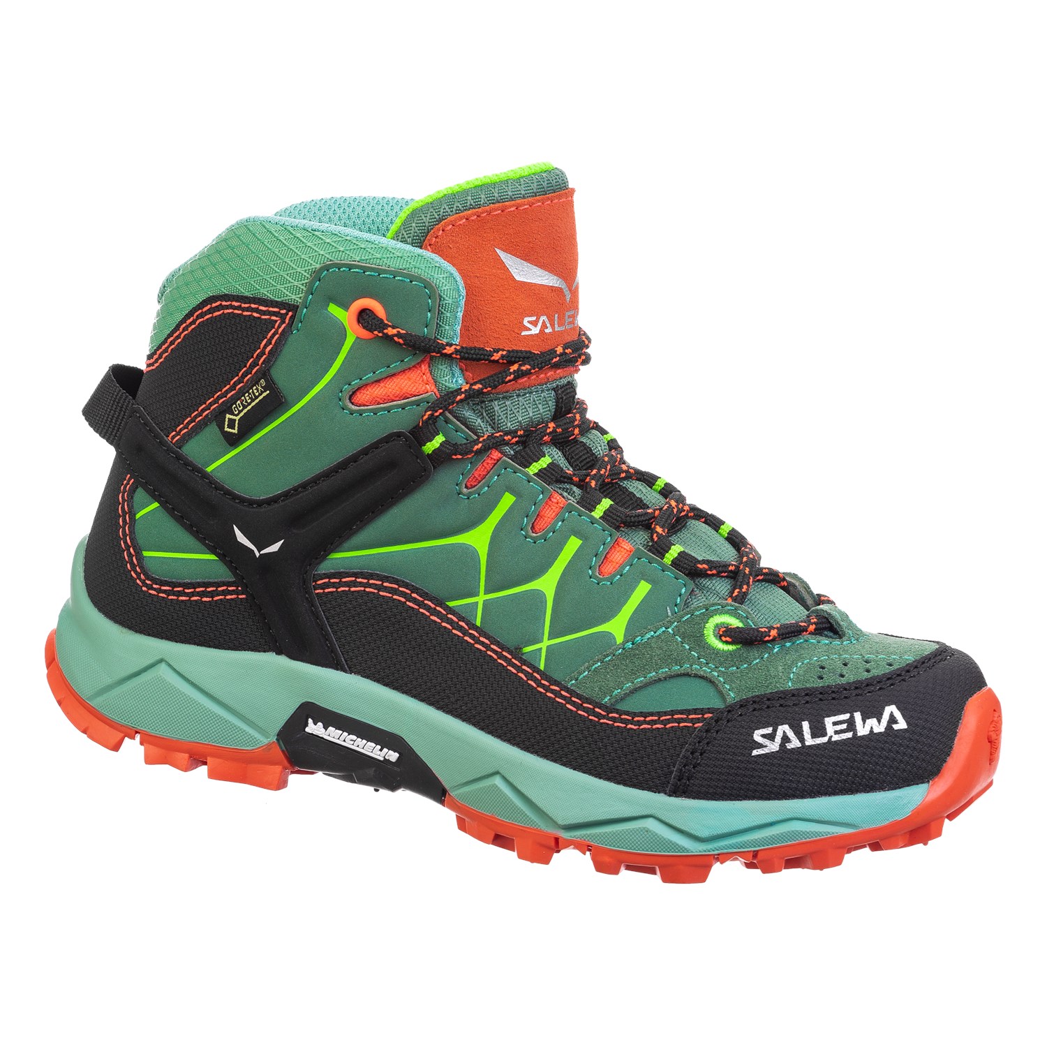 Botas De Montaña Salewa Alp Trainer Mid GORE-TEX® Niños Verdes Mexico (ZU6274905)